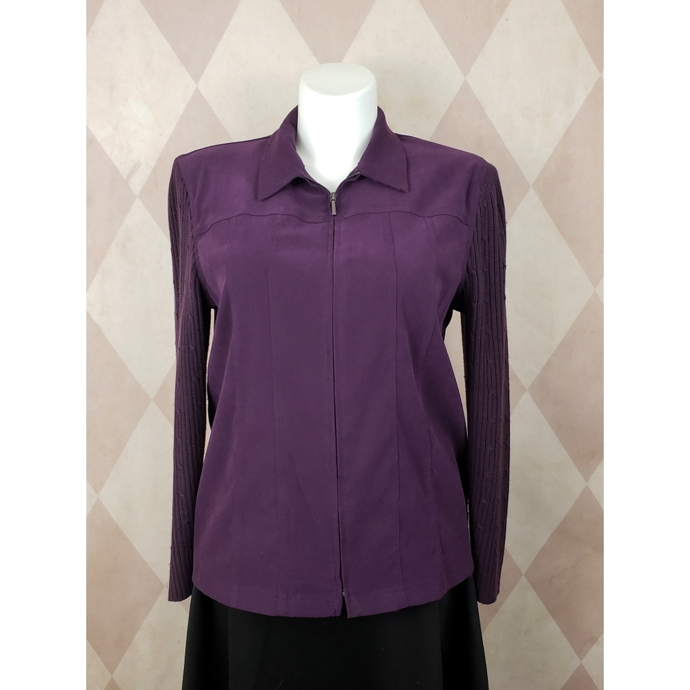Notations | Purple Sweater Jacket